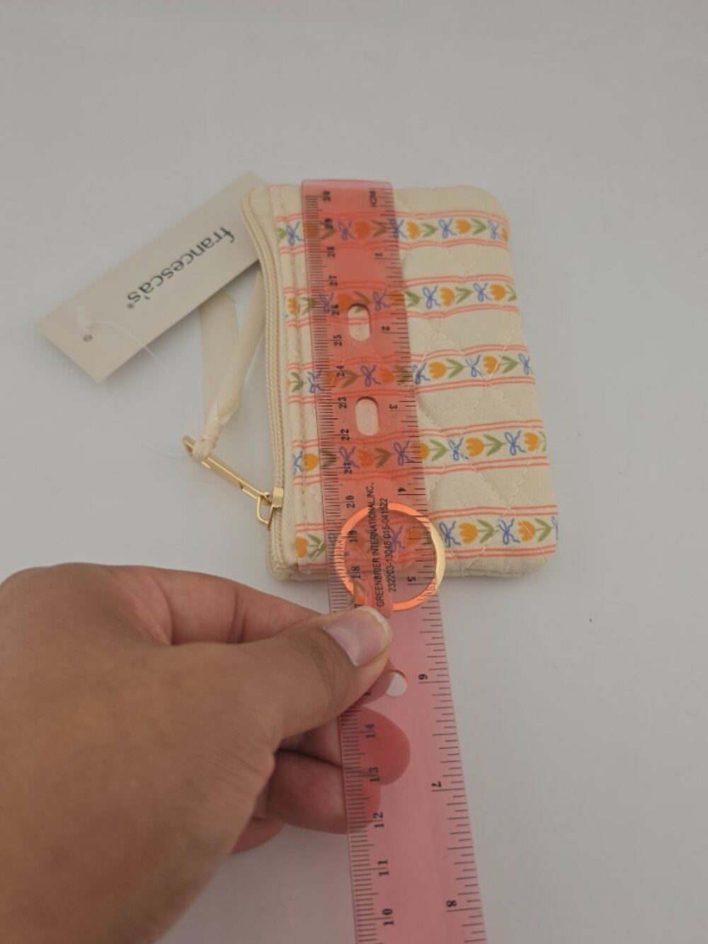 Francesca's Peach Flower bow Design Card Holder - Picture 6 of 8